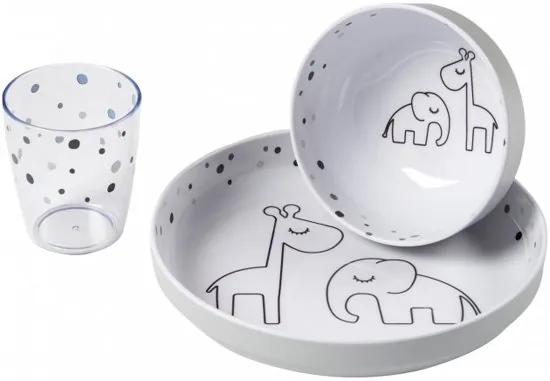 Dreamy Dots Dinerset Grey