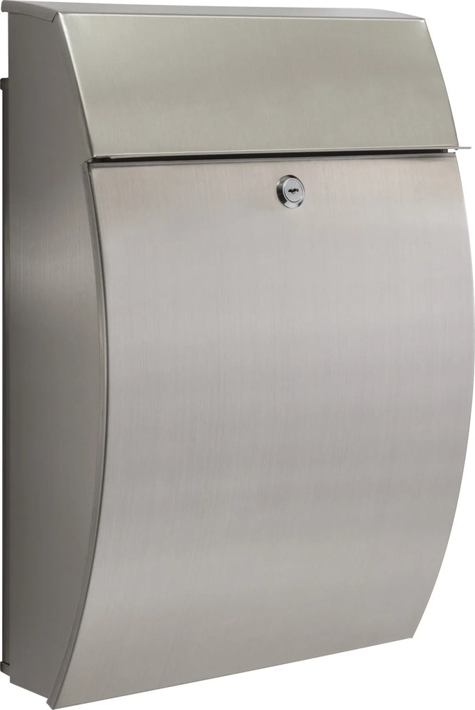 Practo Garden new york inox - Brievenbus in inox - 15x32x48cm