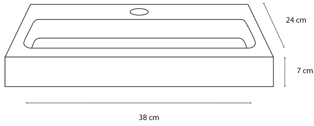 Differnz Flat fonteinset keramiek met rechte kraan chroom