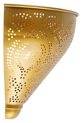 Oosterse wandlamp goud met lichteffect - Zayn