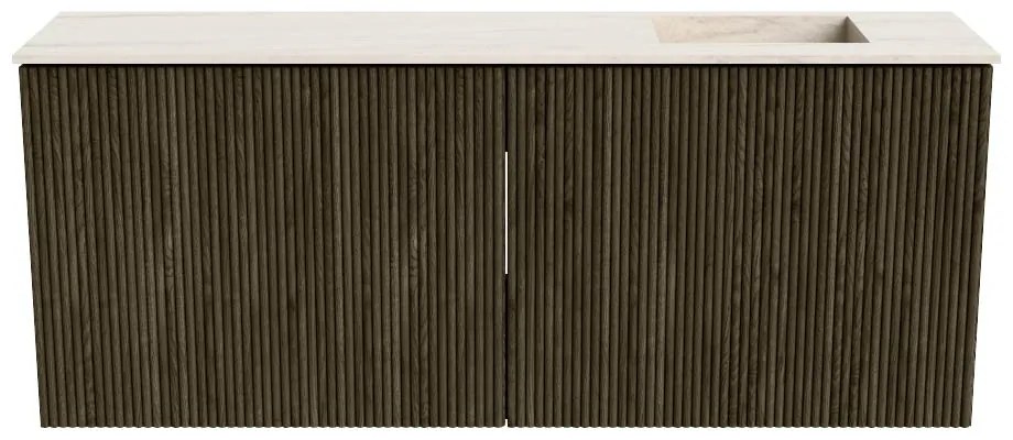 Mondiaz Joya DLux 100cm toiletmeubel shadow met wastafel faye rechts zonder kraangat meli