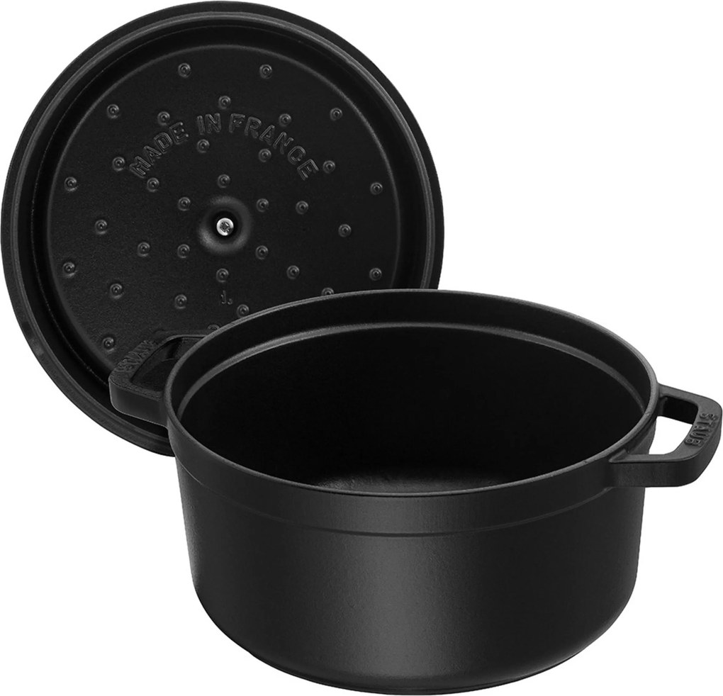 Staub La Cocotte Cocotte 22 cm / 2,5 l, Rond, Zwart - La Cocotte - Staub