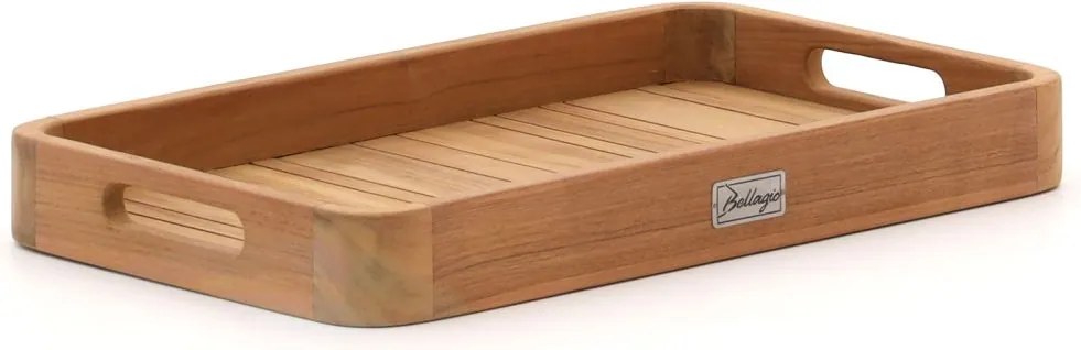 Dienblad voor buiten en binnen  | Bellagio  Caccamo | Teakhout | Natural Teak | 60x35cm | Kees Smit Tuinmeubelen