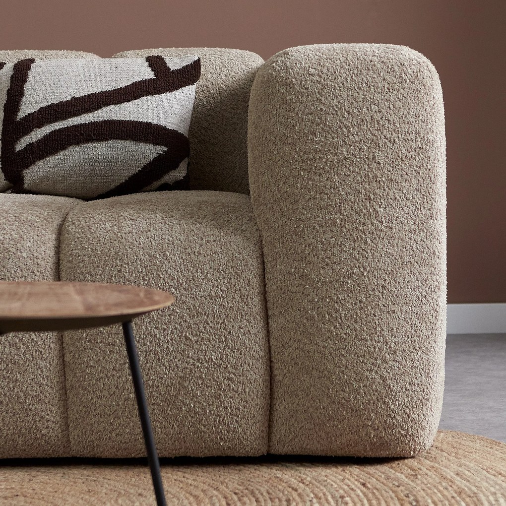 Design Bank Beige Hoek Links