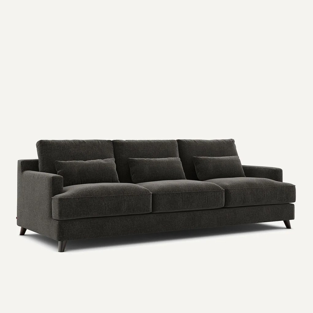 Sofa 3- of 4-zits, chenille fluweel, Alwine