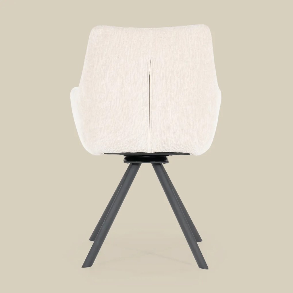 By-Boo Bliss Draaibare Eetkamerstoel Armleuningen Beige