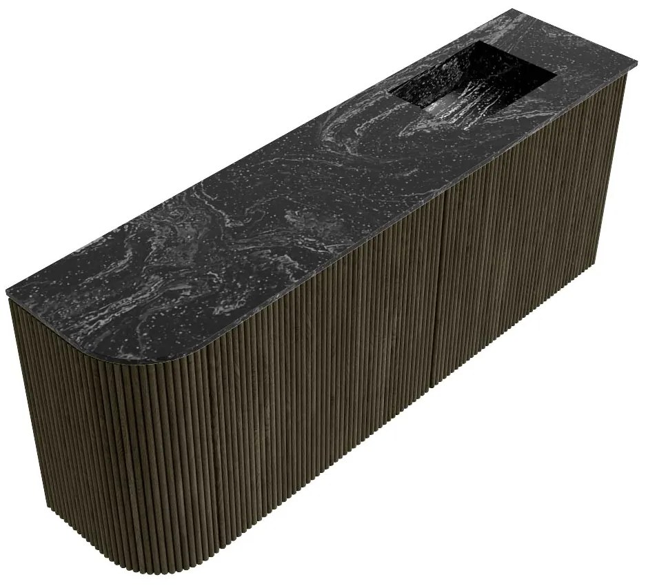 Mondiaz Joya DLux 100cm toiletmeubel ronding links shadow met wastafel faye rechts zonder kraangat lava