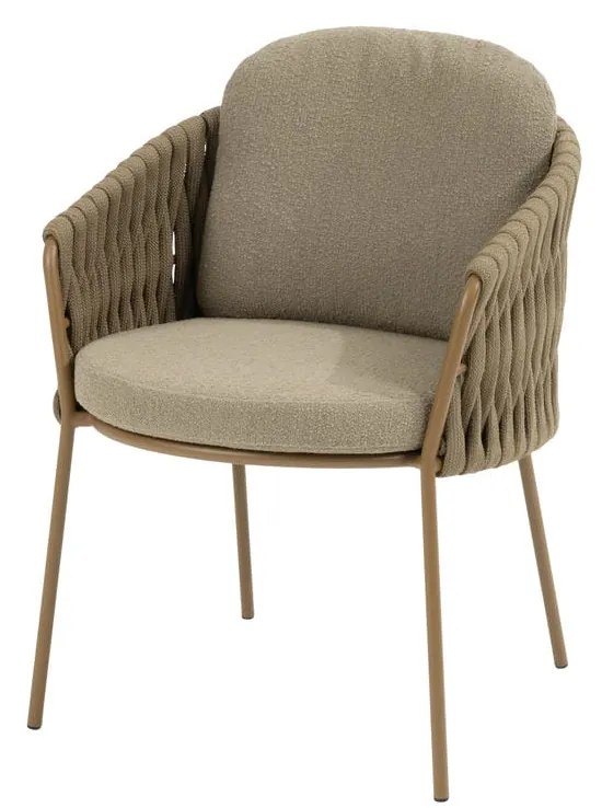 4 Seasons Outdoor Molina tuinstoel amber Tuinstoel beige weerbestendig
