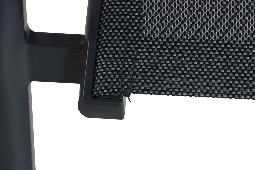 Tuinset 4 personen 90 cm Aluminium/textileen Grijs Hartman Sitges/Mateo