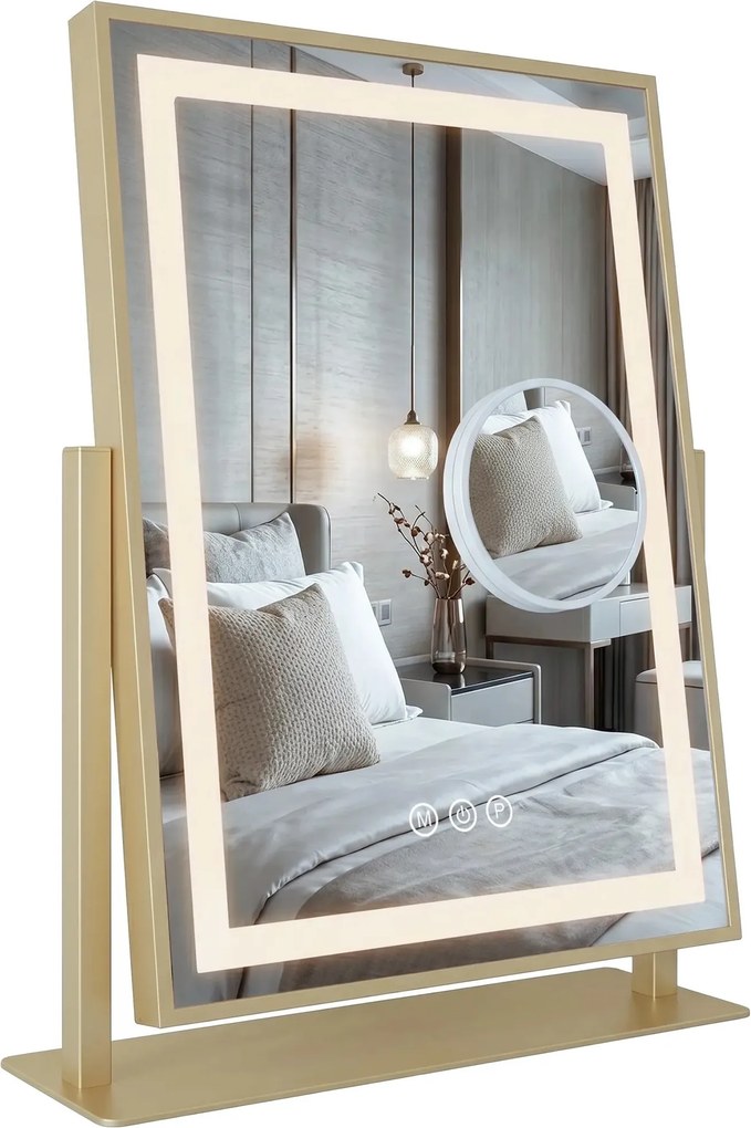 LED Spiegel LUMI L.Gold 30x40cm