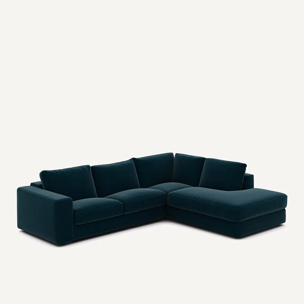 Hoekbank in fluweel, Skander