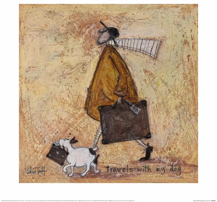 Kunstdruk Sam Toft - Travels With The Dog