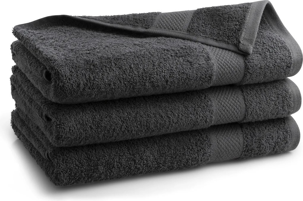 Handdoek Hotel Collectie - 70x140 - 3 stuks - antraciet