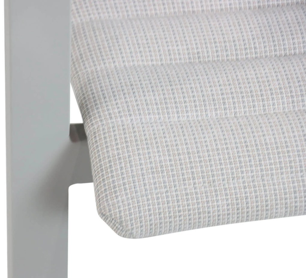 Tuinset Ronde Tuintafel 4 personen 140 cm Aluminium/textileen Taupe Osmen Joliet/Fungo