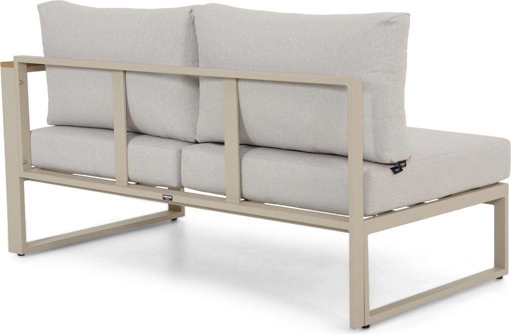 Hoek loungeset 5 personen Aluminium Zand/Beige Domani Furniture Nordic