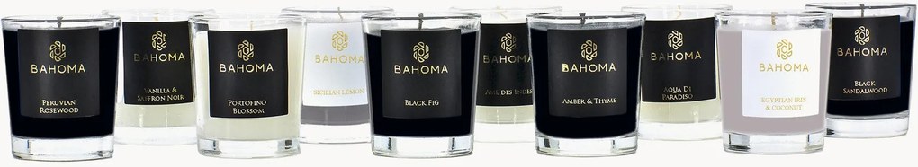Handgemaakte mini geurkaarsen Discovery Collection (citrus, bloemen & hout), 10-delig