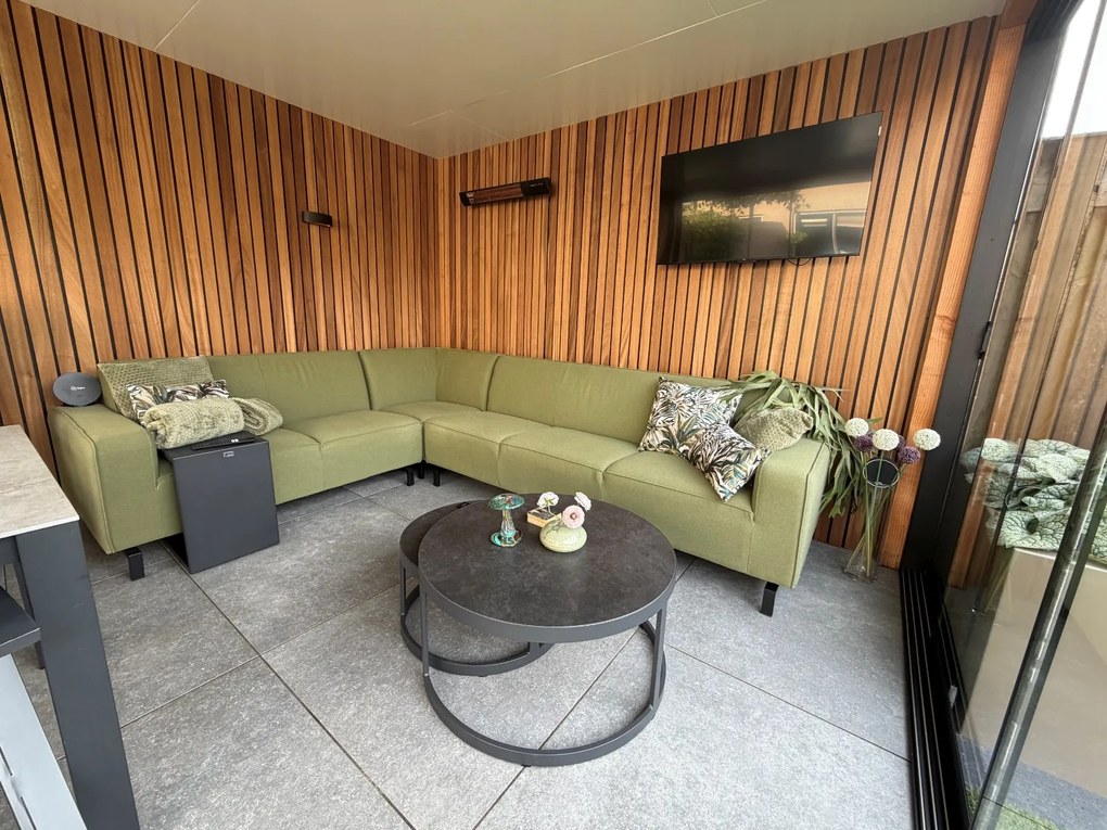 Boavista/Cuba Sunbrella loungeset - Heritage Leaf - 4-delig - links