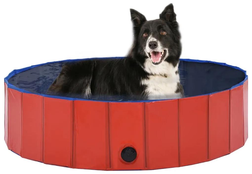 vidaXL Hondenzwembad inklapbaar 120x30 cm PVC rood