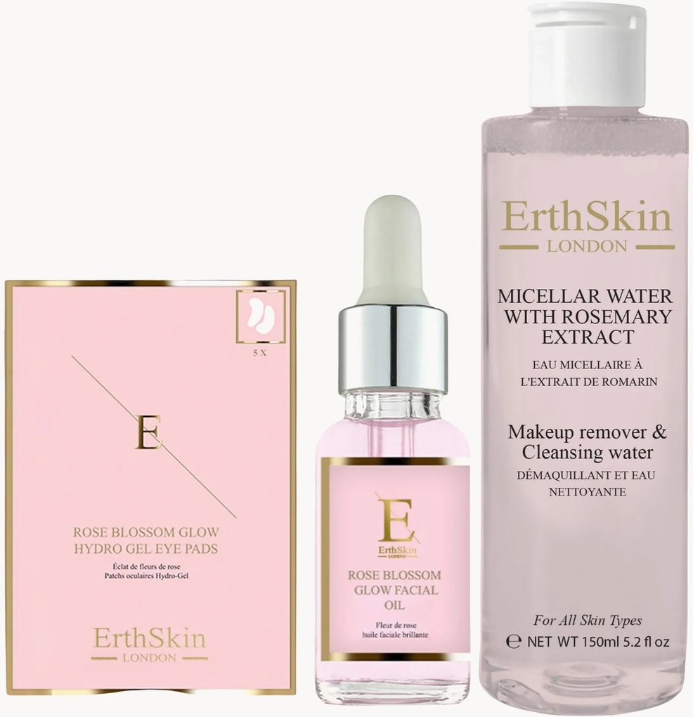 Beautyset Rosemary Extract & Rose Blossom, 3-delig