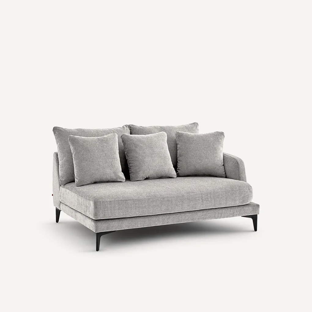 Halve bank, 2zit van polyestermix, MODERNISTE