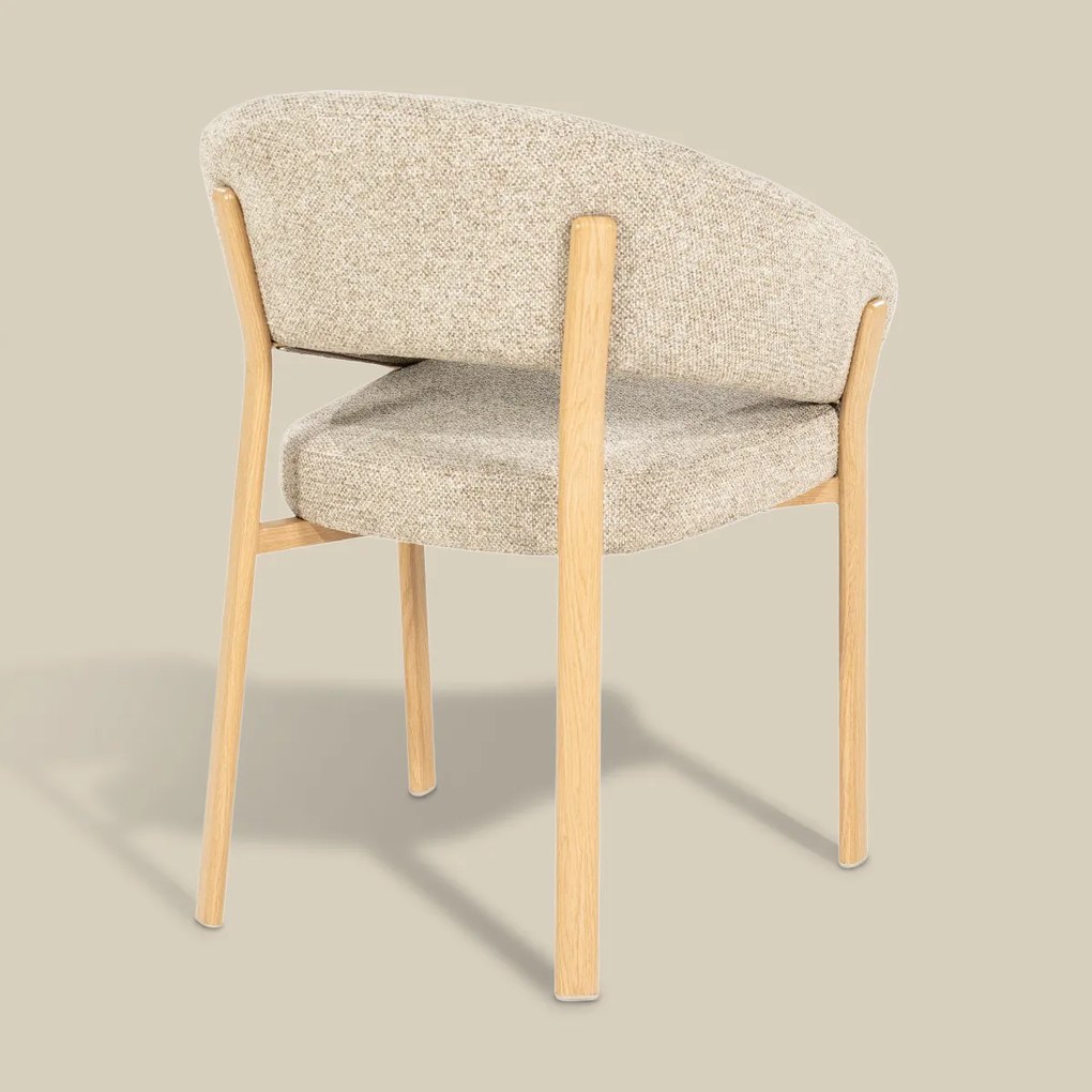 Eetkamerstoel Met Houten Poten Naturel