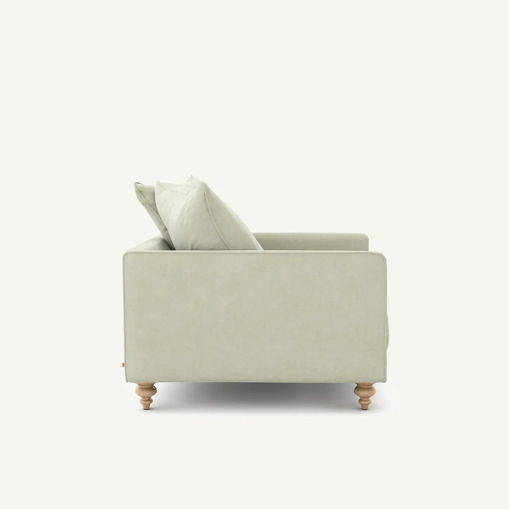 Fauteuil stonewashed fluweel, Lazare