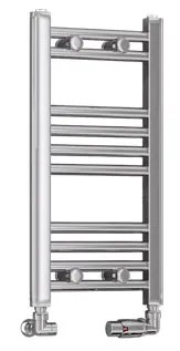 Eastbrook Wendover handdoekradiator 30x60cm 123W chroom