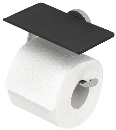 Tiger Noon Toiletrolhouder - zonder klep - met planchet - chroom 1321730346