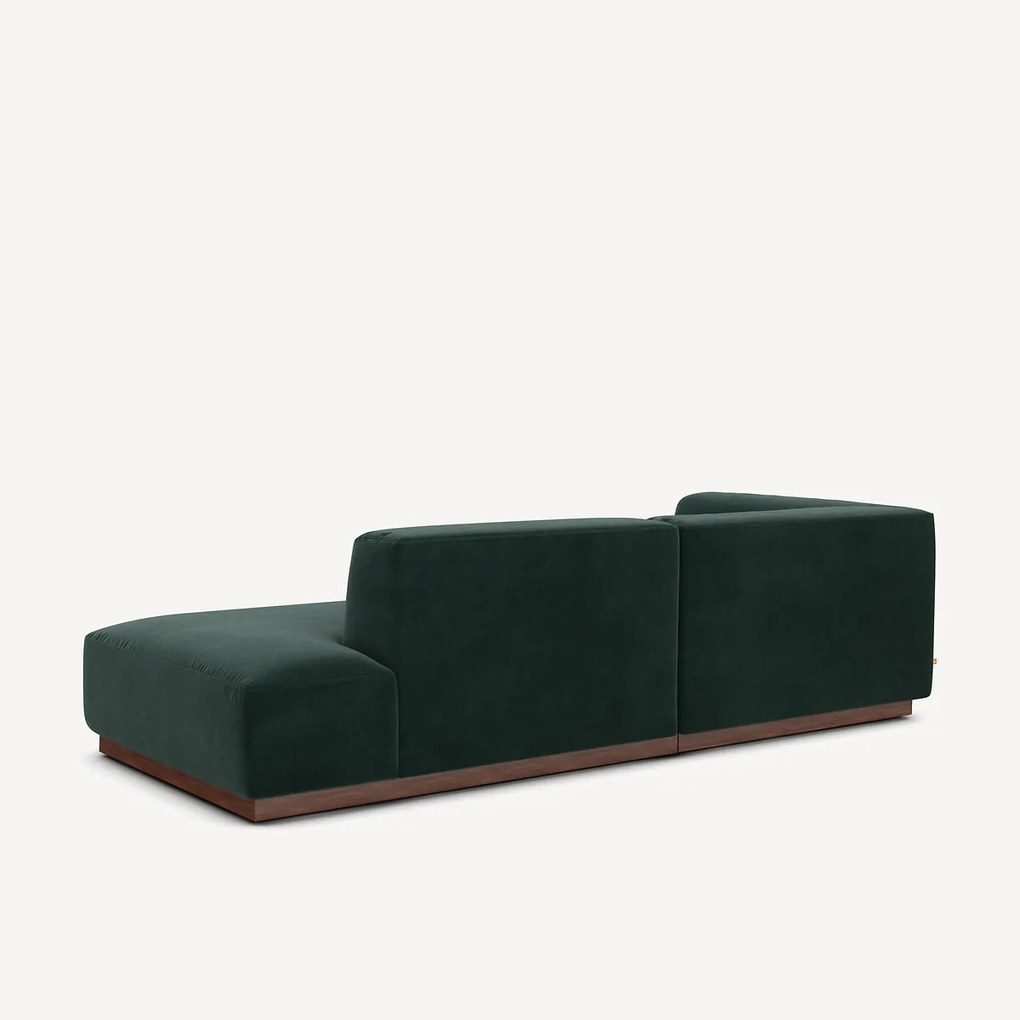 Linkse hoekbank in fluweel, Jacopo