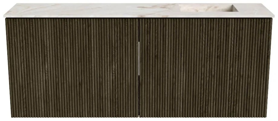 Mondiaz Joya DLux 100cm toiletmeubel shadow met wastafel faye rechts 1 kraangat frappe