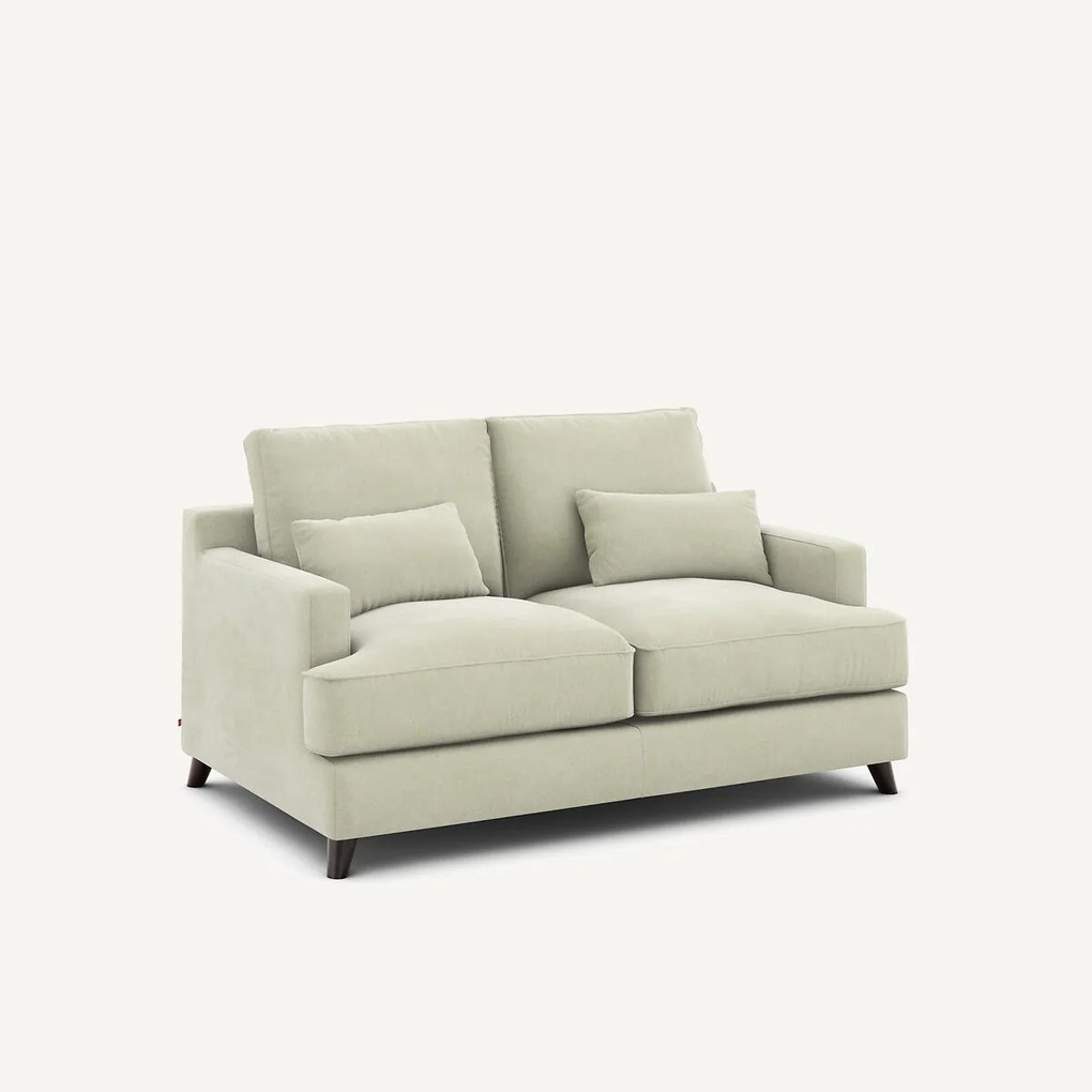 2-zits compacte bank van stonewashed fluweel, ALWINE