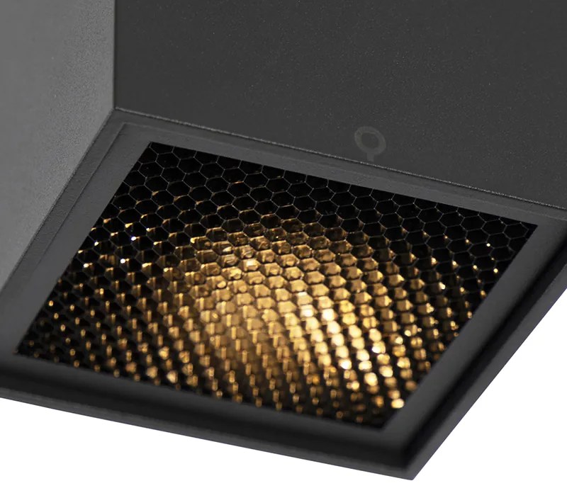 Design opbouwSpot / Opbouwspot / Plafondspot zwart GU10 50mm - Qubo Honey Design GU10 vierkant Binnenverlichting Lamp