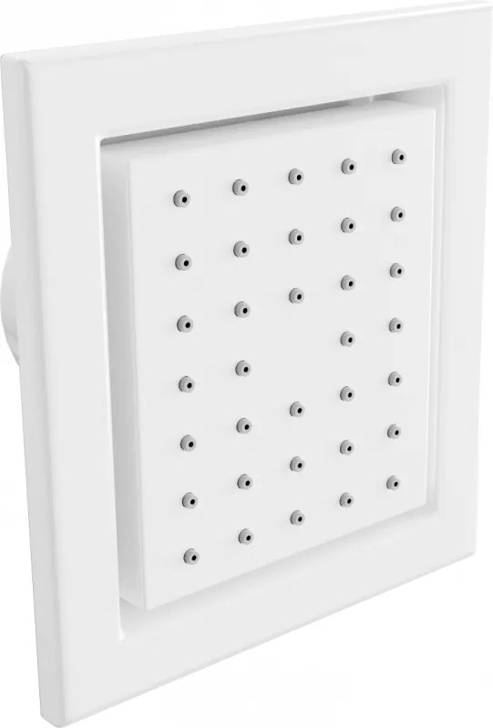 Mexen zij-inbouwdouchekop, wit - 79365-20