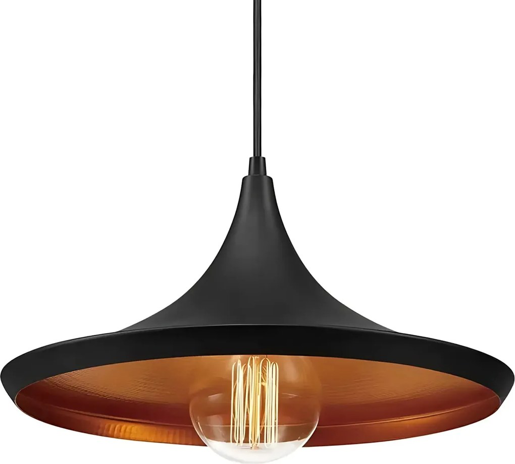 Hangende plafondlamp Costa C Zwart