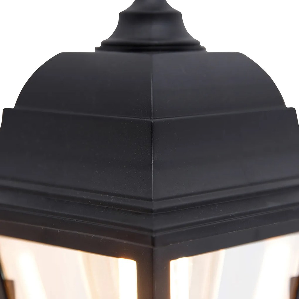 Smart buiten wandlamp zwart IP44 incl. Wifi ST64 - Capital