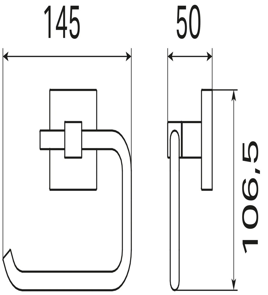 Haceka Mezzo toiletrolhouder chroom