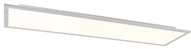 LED paneel staal 120 cm incl. LED met afstandsbediening - Liv Modern Binnenverlichting Lamp