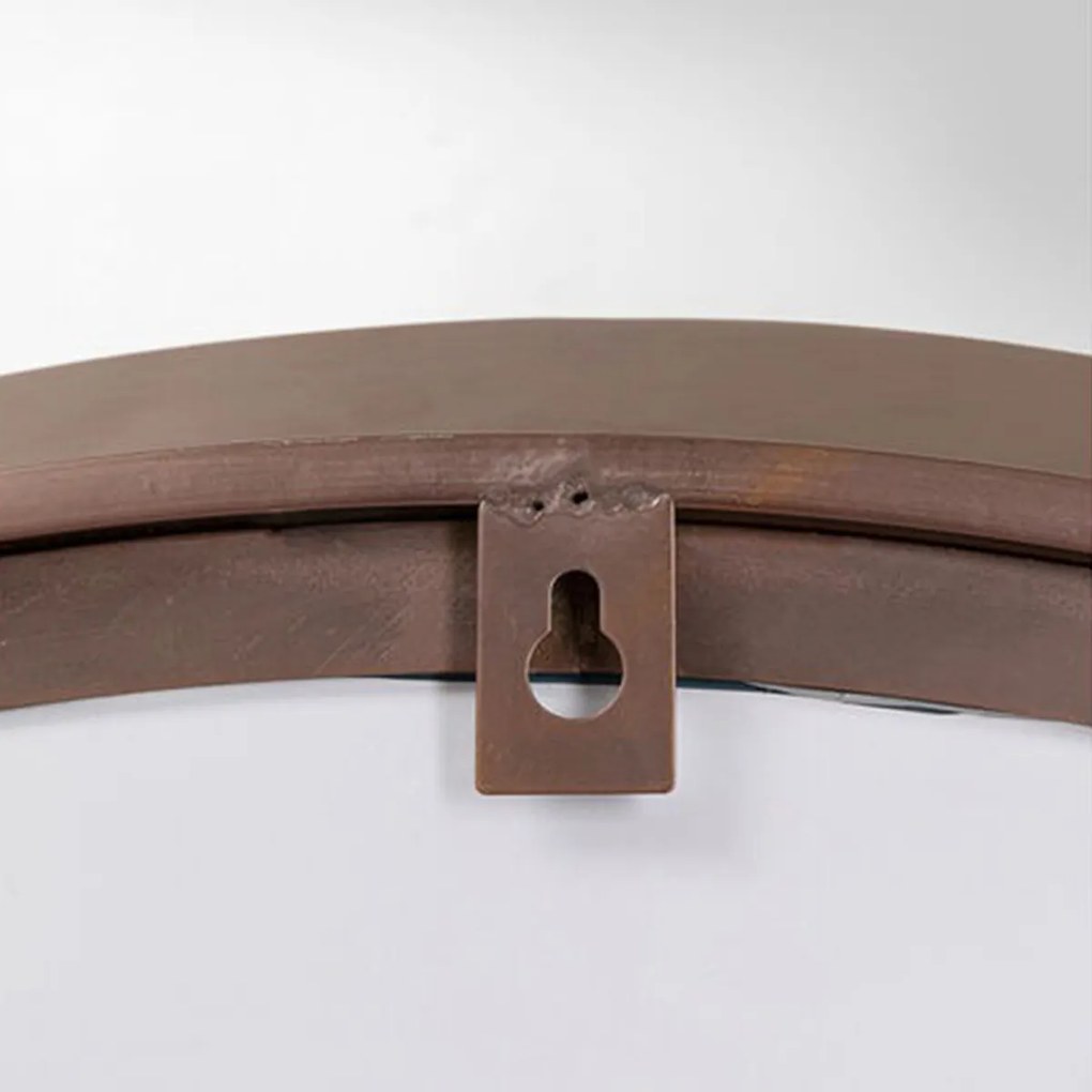 Kare Design Arezzo Coffee Ronde Spiegel Taupe Bruin - 100x100cm