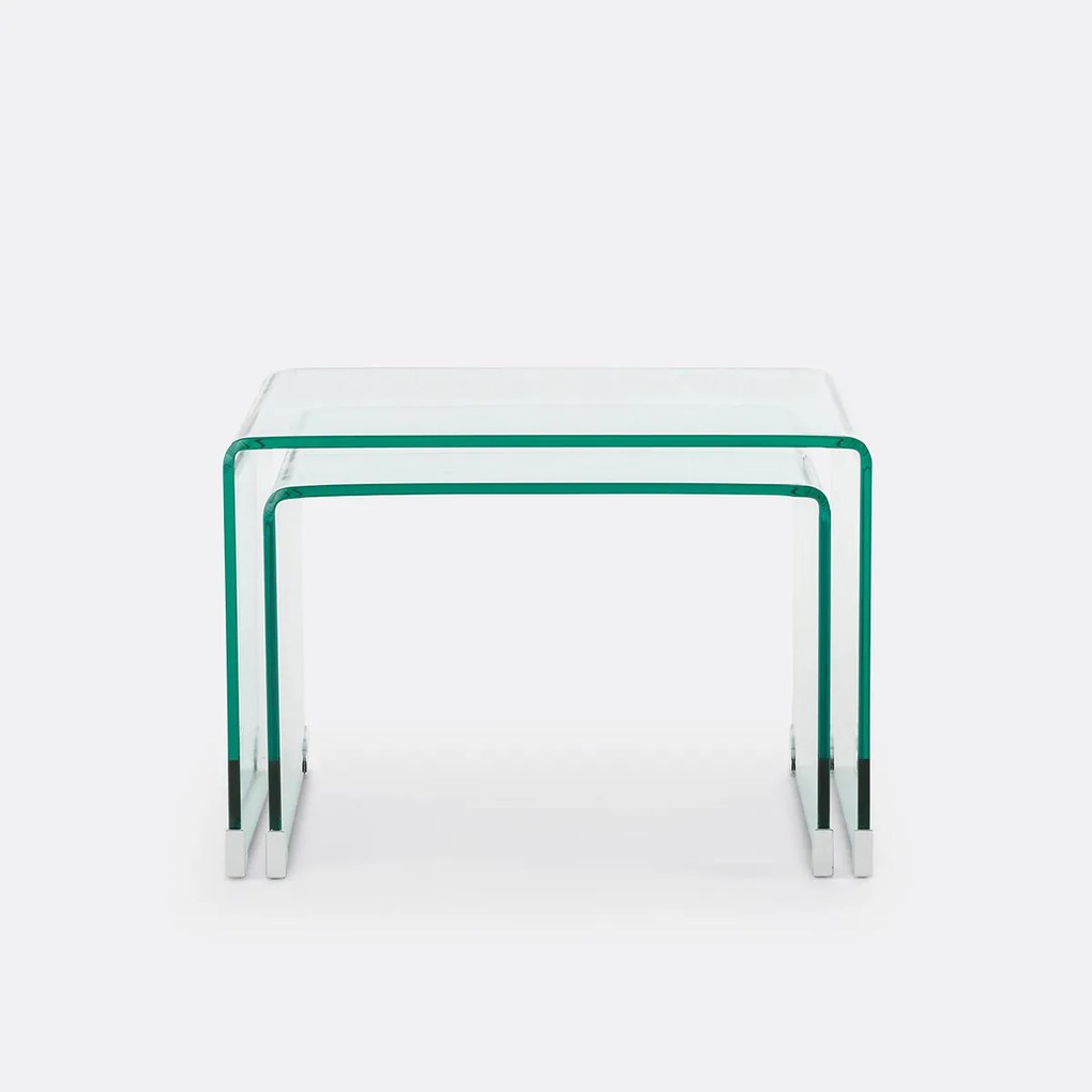 Nesttafeltjes van gehard glas, Joan
