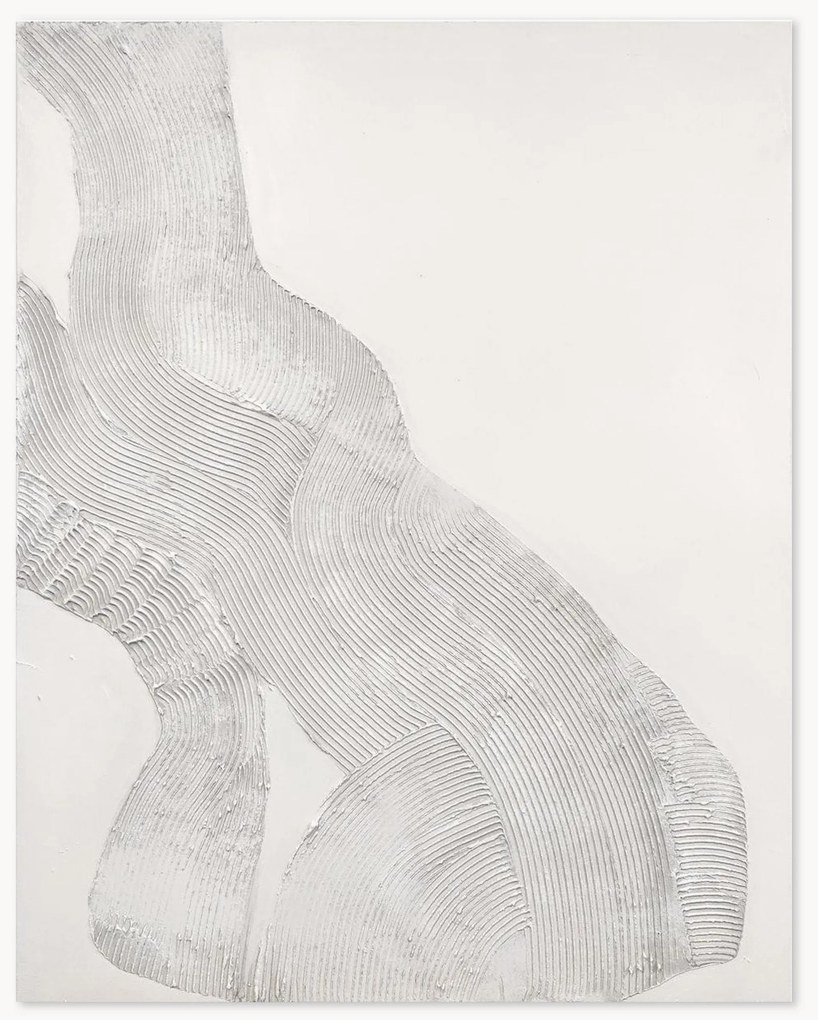 Handbeschilderde canvasdoek White Sculpture 1