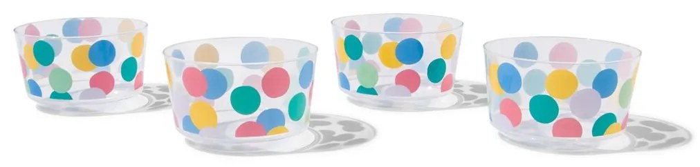 HEMA Herbruikbare Bakjes Ø11cm Confetti - 4 Stuks