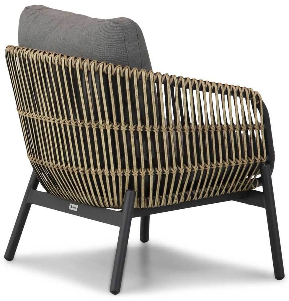 Stoel en Bank Loungeset 5 personen Wicker Taupe Coco Nathan/Pacific