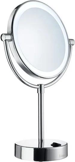 Outline make-up spiegel met LED-verlichting 5x vergrotend, chroom