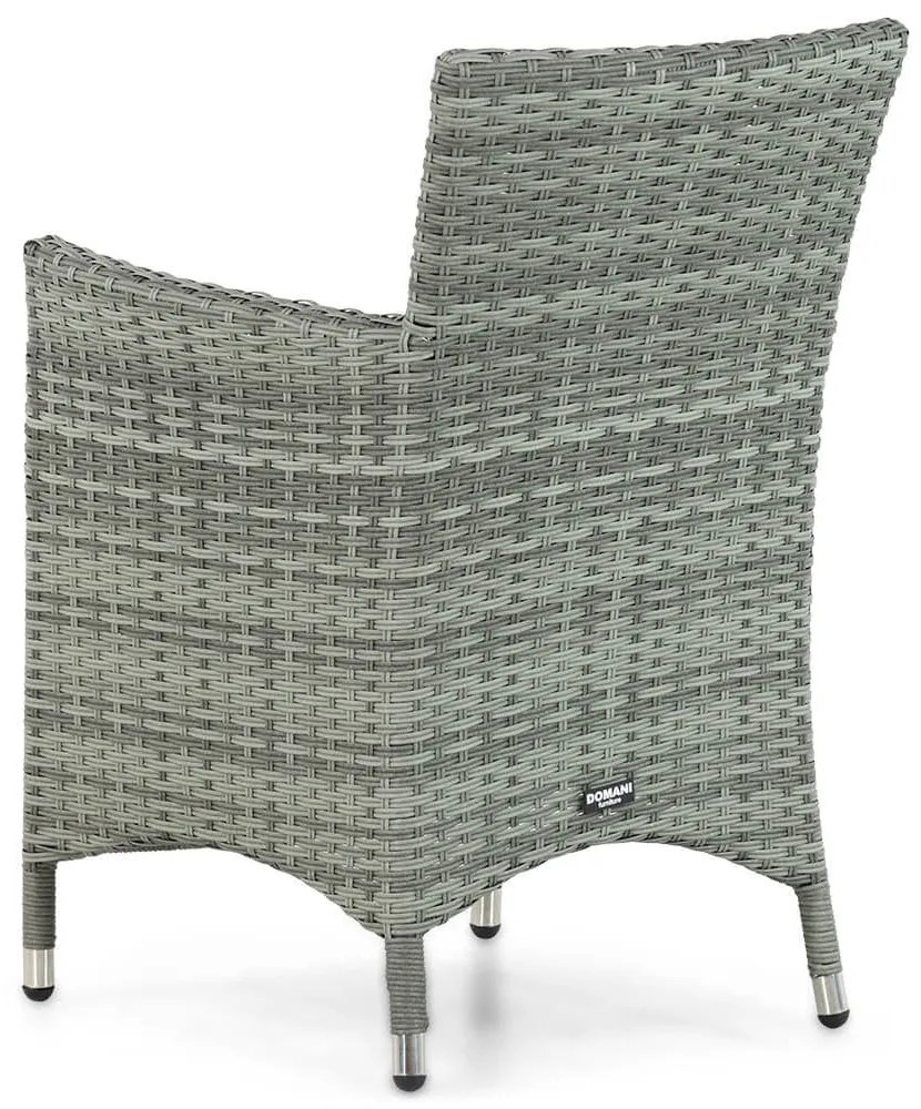 Tuinset 4 personen 90 cm Wicker Grijs Domani Furniture Miami/Weston