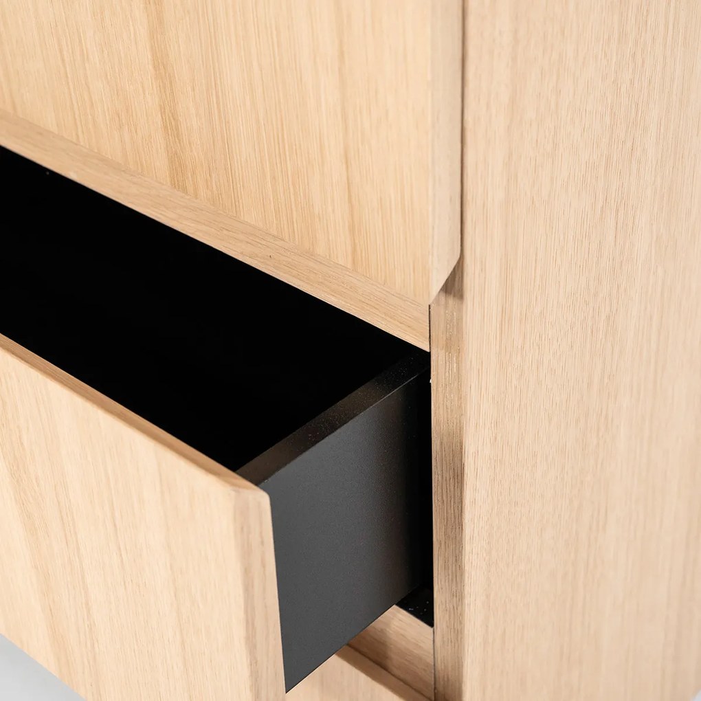 Eleonora Thomas Moderne Kast Van Licht Eiken Hout 85x210 Cm - 85x42x210cm.
