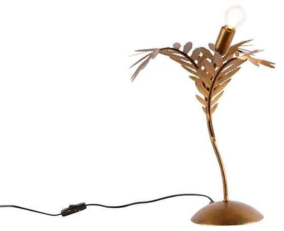 Vintage tafellamp goud 40 cm - Botanica Landelijk E14 Binnenverlichting Lamp