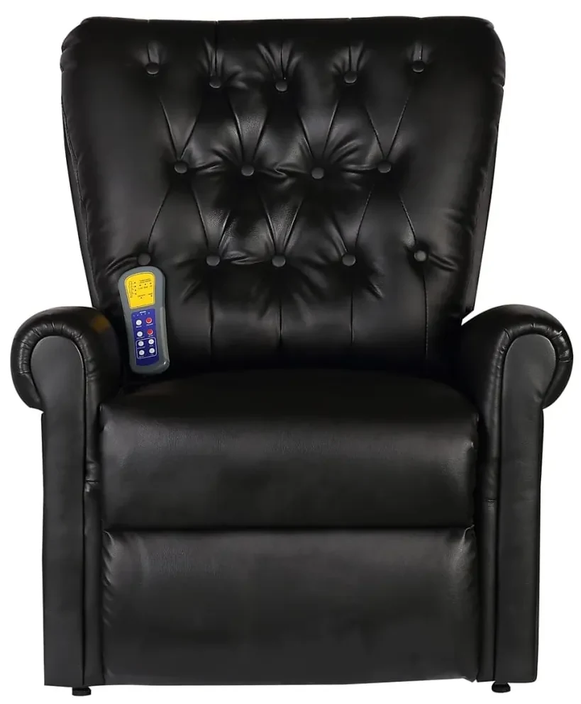 vidaXL Massagestoel kunstleer zwart