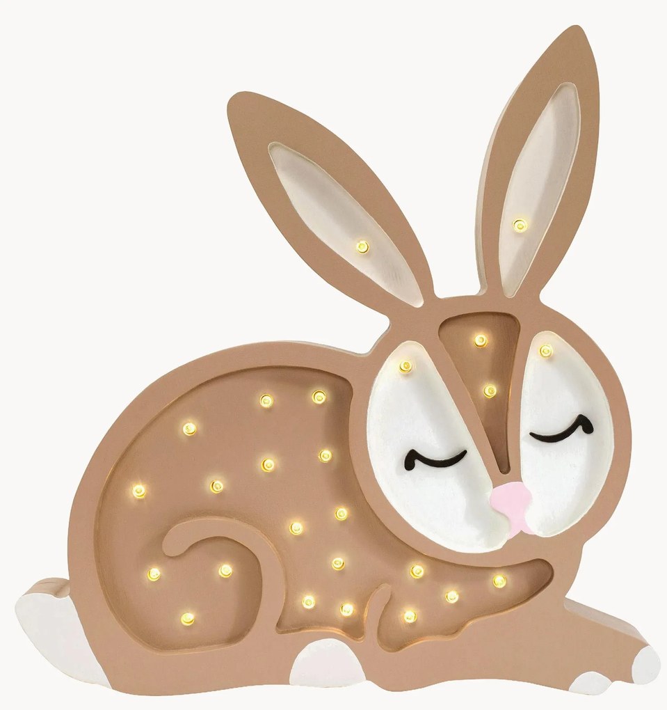 Handgemaakte LED-kinderlamp Bunny met timerfunctie en afstandsbediening, dimbaar