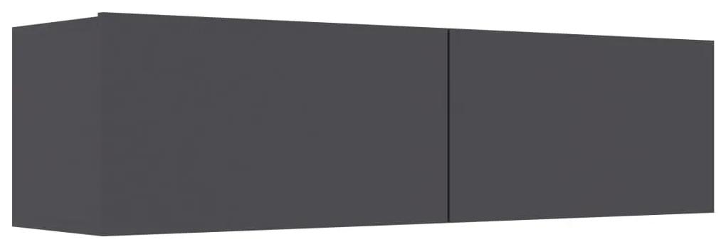 vidaXL Tv-meubel 120x30x30 cm bewerkt hout grijs