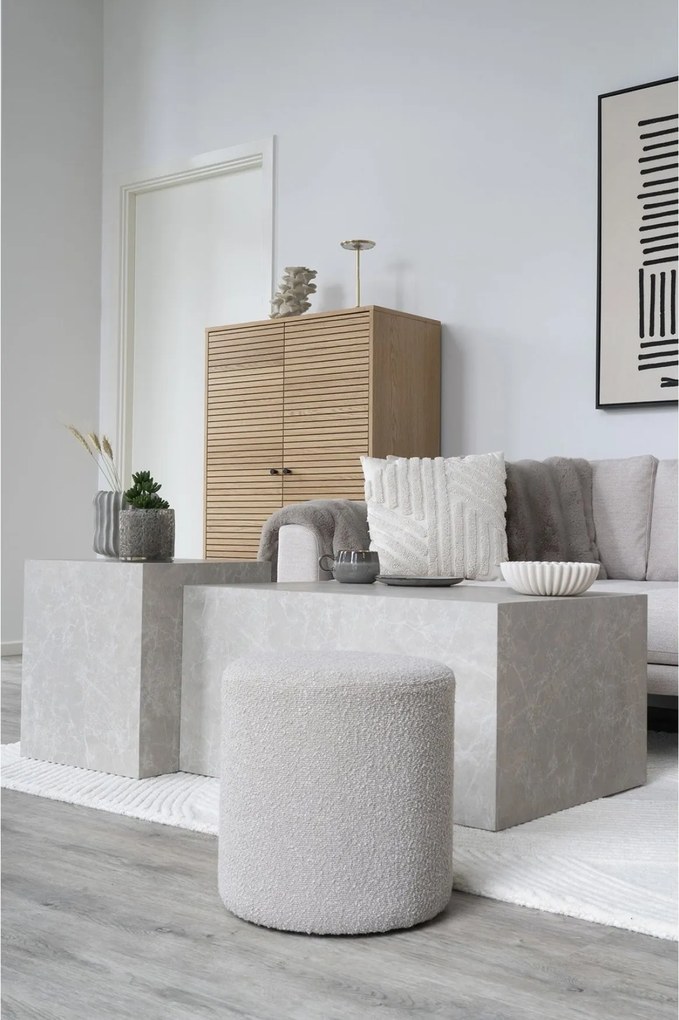 Ejby Poef Bouclé - Beige